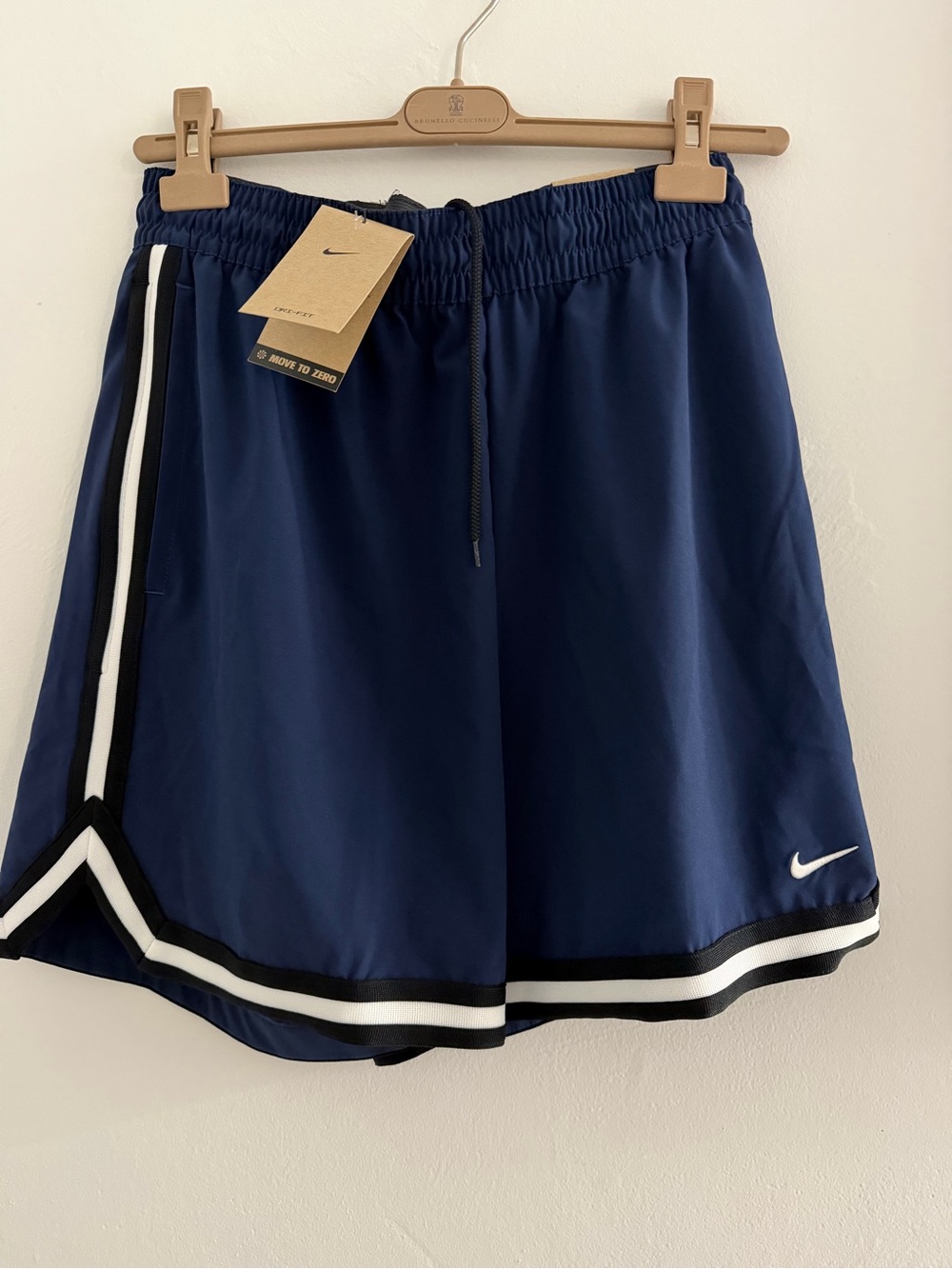 Nike DNA Dri-FIT Basketball Shorts Men's M Navy Blue Black White NWT